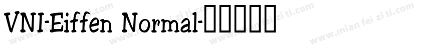 VNI-Eiffen Normal字体转换